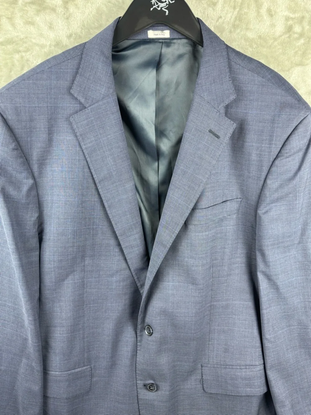 Peter Millar Flynn CT Classic Fit Solid Wool Suit Mens 48 T‎ L Italy Business